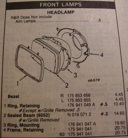 headlight diagram