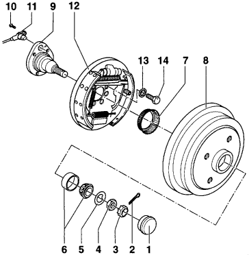 kubvan brake drum