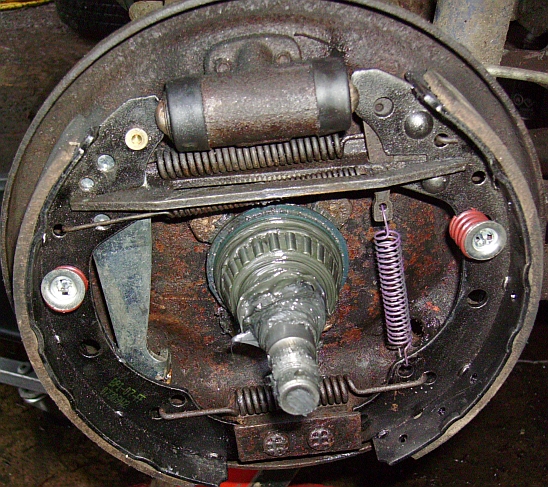 Rear brake drum