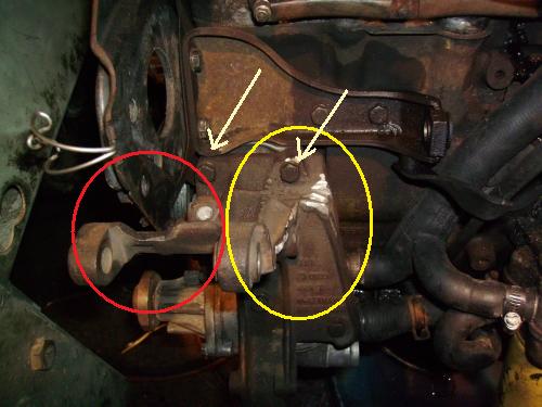 vw diesel alternator bracket modification