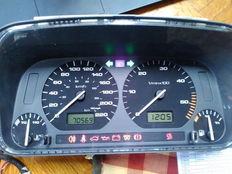 mk3 cluster working under test